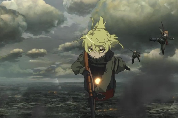 военная девочка аниме